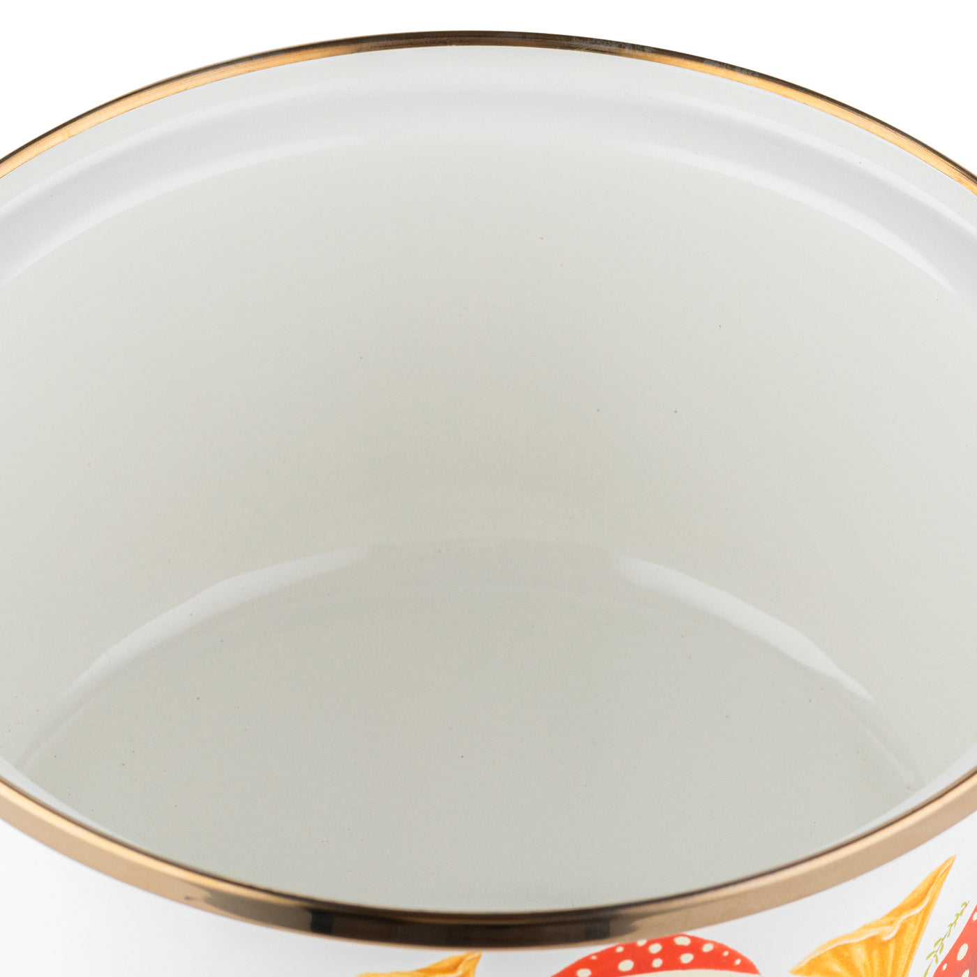 Rondel emaliowany Emalia Polska Pleszew Grzybki 16 cm 1,15 l