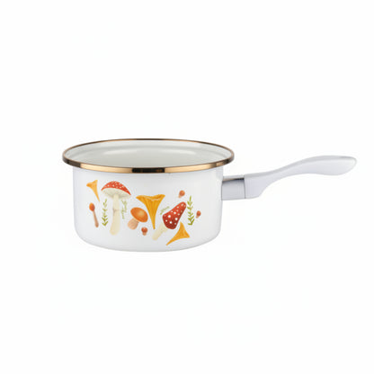 Rondel emaliowany Emalia Polska Pleszew Grzybki 16 cm 1,15 l